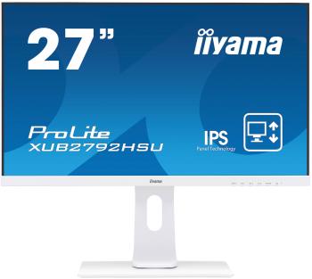 Монитор Iiyama 27" ProLite XUB2792HSU-W1 белый IPS LED 16:9 HDMI M/M матовая HAS Pivot 250cd 178гр/178гр 1920x1080 D-Sub DisplayPort FHD USB 7.1кг