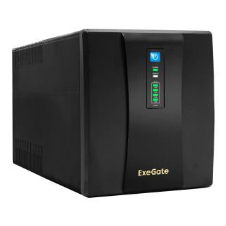 Exegate EP285490RUS ИБП ExeGate SpecialPro UNB-1200.LED.AVR.EURO.RJ.USB <1200VA/750W, LED, AVR, 4 евророзетки, RJ45/11, USB, Black>