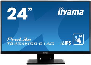 Монитор Iiyama 23.8" ProLite T2454MSC-B1AG черный IPS 4ms 16:9 HDMI матовая 1000:1 250cd 178гр/178гр 1920x1080 D-Sub USB Touch 4.5кг