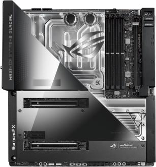 ROG MAXIMUS Z690 EXTREME GLACIAL LGA1700 EATX 4xDDR5 2xPCIEx16 PCIEx1 5xM.2 HDMI USBC 2.5GLAN WIFI RTL {2}  (463405)