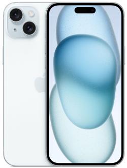 Смартфон Apple A3094 iPhone 15 Plus 256Gb голубой моноблок 3G 4G 6.7" iOS 17 802.11 a/b/g/n/ac/ax NFC GPS