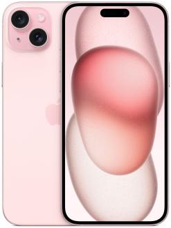 Смартфон Apple A3096 iPhone 15 Plus 128Gb розовый моноблок 3G 4G 2Sim 6.7" 1290x2796 iOS 17 48Mpix 802.11 a/b/g/n/ac/ax NFC GPS Protect