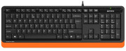Клавиатура проводная A4TECH Fstyler FK10 USB черный оранжевый