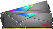 Оперативная память для компьютера 16Gb (2x8Gb) PC4-25600 3200MHz DDR4 DIMM CL16 ADATA XPG Spectrix D50 RGB Grey Gaming Memory AX4U32008G16A-DT50