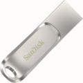 Флешка 128Gb SanDisk Ultra Dual Drive Luxe USB Type-C серебристый SDDDC4-128G-G46