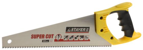 Ножовка универсальная STAYER 1512-50 SuperCut 500 мм, 7 TPI, 3D зуб, для средних заготовок