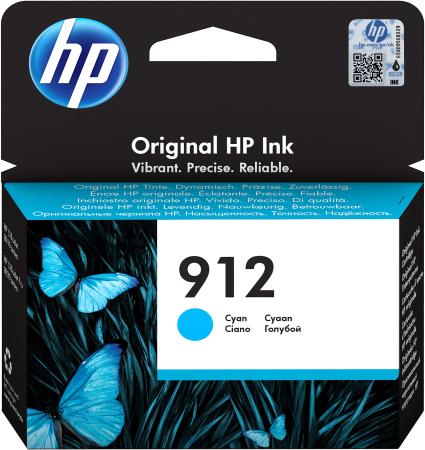 Картридж струйный HP 912 3YL77AE голубой (315стр.) для HP OfficeJet 801x/802x