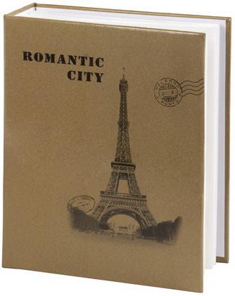 Фотоальбом BRAUBERG на 200 фото 10х15 см, твердая обложка, "Париж", бежевый