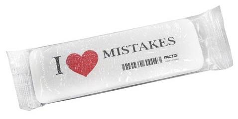 

Резинка стирательная Factis I love mistakes 1 шт прямоугольный