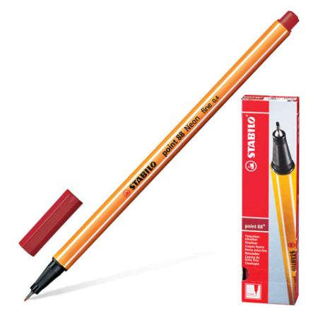 Капиллярная ручка капилярный Stabilo Point 88 красный 0.4 мм