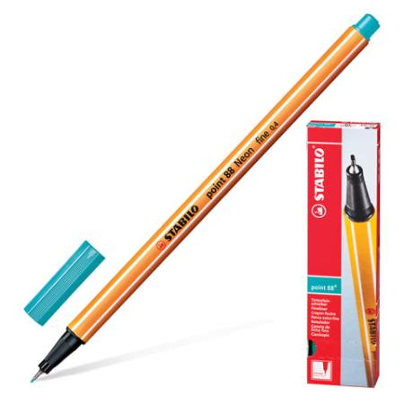 Капиллярная ручка капилярный Stabilo Point 88 голубой 0.4 мм