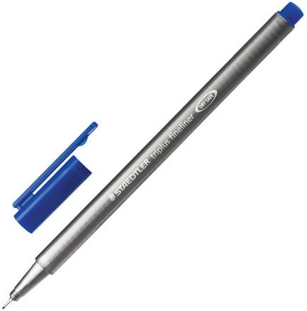 

Ручка капиллярная STAEDTLER "Triplus Fineliner", БИРЮЗОВАЯ, трехгранная, линия письма 0,3 мм, 334-54