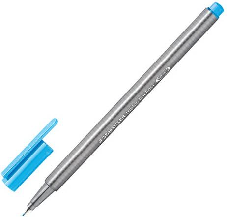 

Ручка капиллярная STAEDTLER "Triplus Fineliner", НЕОНОВАЯ СИНЯЯ, трехгранная, линия письма 0,3 мм, 334-301