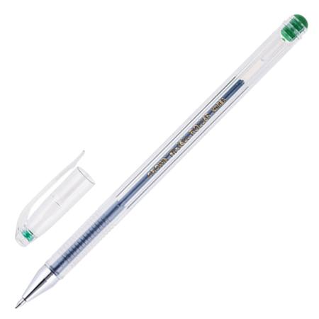 Гелевая ручка CROWN Hi-Jell зеленый 0.35 мм HJR-500B