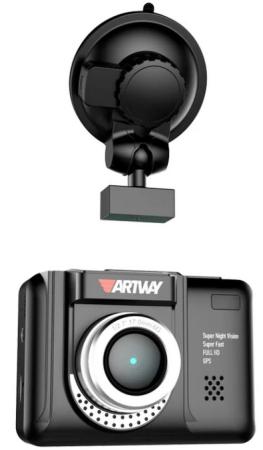 Видеорегистратор с радар-детектором Artway COMBO MD-106 GPS черный