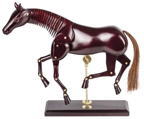 Манекен художественный BRAUBERG Лошадь 1 цвет темно-коричневый