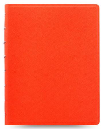 

Тетрадь Filofax SAFFIANO 115059 A5 PU 56л линейка съемные листы спираль двойная оранжевый