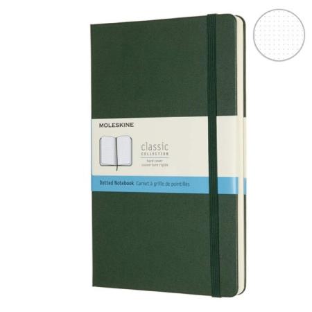 

Блокнот Moleskine CLASSIC QP066K15 130х210мм 240стр. пунктир твердая обложка зеленый