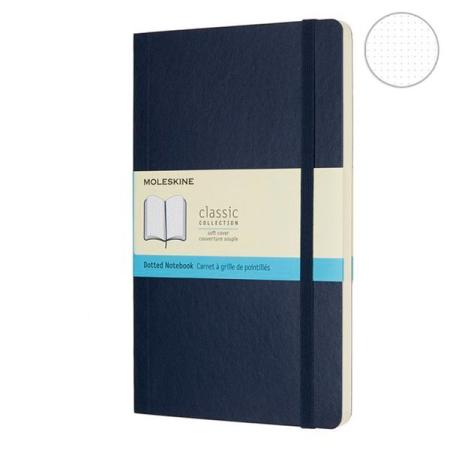 

Блокнот Moleskine CLASSIC QP066B20 Large 130х210мм 240стр. пунктир твердая обложка синий сапфир