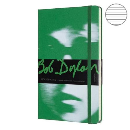 

Блокнот Moleskine LIMITED EDITION BOB DYLON LEBDQP060A Large 130х210мм 240стр. линейка зеленый