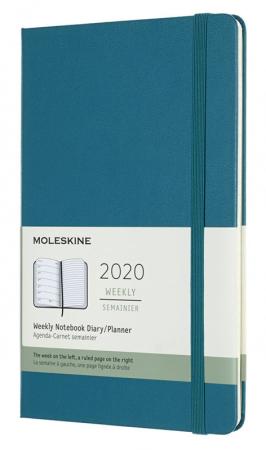 

Еженедельник Moleskine CLASSIC WKNT Large 130х210мм 144стр. темно-бирюзовый