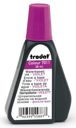 Краска штемпельная Trodat 7011 оттис.:фиолетовый водный 28мл