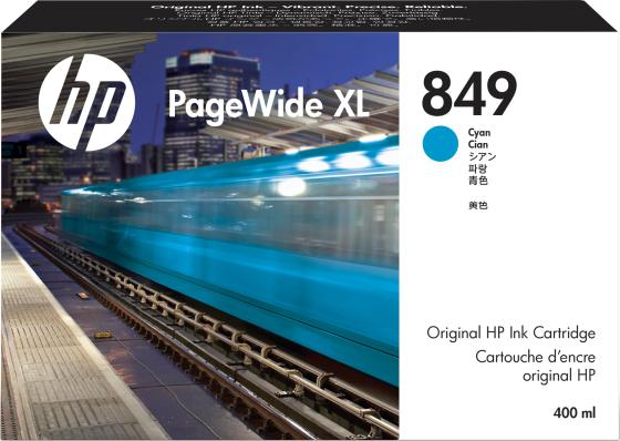 HP 849 400-ml Cyan PageWide XL Ink Crtg