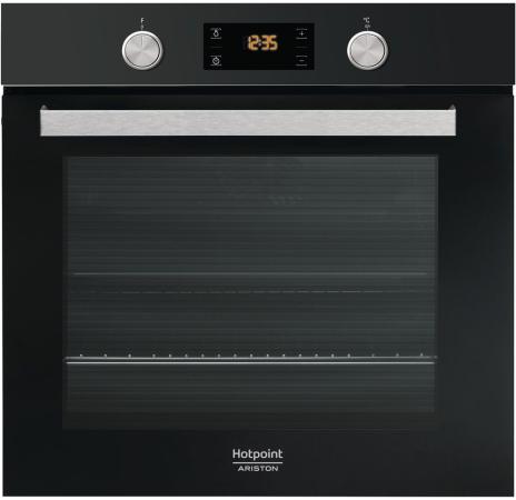 

Встраиваемая электрическая духовка HOTPOINT-ARISTON/ 59.5x59.5x55.1 см, 9 программ, 2 автоматических режима, дисплей с элементами сенсорного управления, очистка паром, откидной гриль, 68л, утапливаемые переключатели, телескопические направляющие на одном 