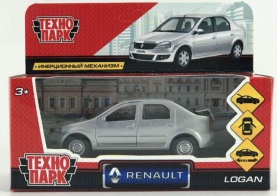 

Машина металл "RENAULT LOGAN"12см, открыв. двери, инерц, серебристый, в кор. Технопарк в кор.2*36шт