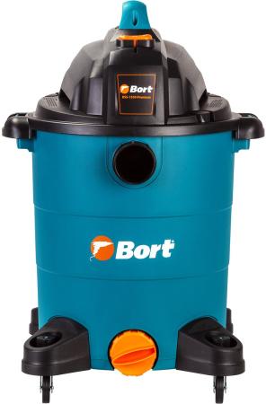 Промышленный пылесос BORT BSS-1530-Premium влажная сухая уборка синий черный