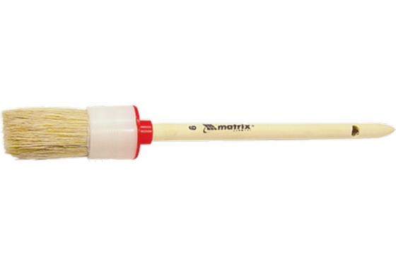 Кисть круглая №16 (55 мм), натуральная щетина, деревянная ручка// MTX