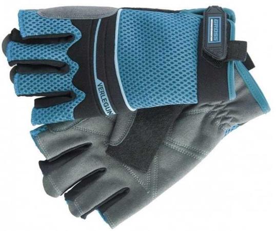 Перчатки комбинированные облегченные, открытые пальцы, AKTIV, XL// Gross