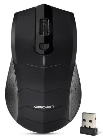 

Мышь беспроводная Crown CMM-934W black чёрный USB