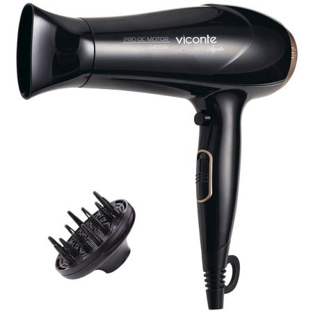 

Фен Viconte VC-3723 черный с бронзой