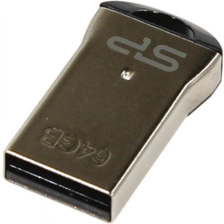 Флеш накопитель 64GB Silicon Power Touch T01, USB 2.0, Черный, без цепочки