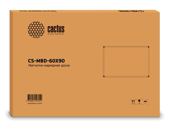 Демонстрационная доска Cactus CS-MBD-60X90 магнитно-маркерная лак 60x90см алюминиевая рама белый