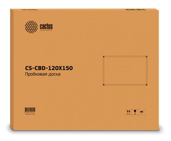 Демонстрационная доска Cactus CS-CBD-120X150 пробка/алюминий пробковая 120x150см алюминиевая рама коричневый