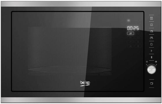 

Встраиваемая микроволновая печь Beko MCB25433X 900 Вт чёрный серебристый