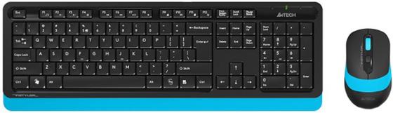 A-4Tech Клавиатура + мышь A4 Fstyler FG1010 BLUE клав:черный/синий мышь:черный/синий USB беспроводная [1147572] a 4tech клавиатура мышь a4 fstyler f1010 blue клав черный синий мышь черный синий usb[1147546]