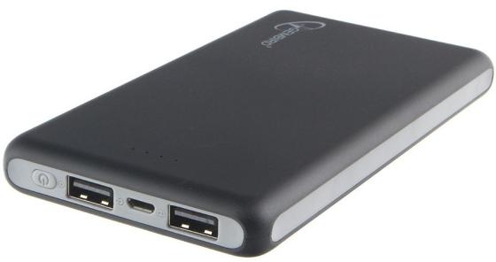 

Gembird GPB-102 Портативный аккумулятор 10000мА/ч,USB1: 2,1A, USB2: 2.1A, черный (2.4A Max)