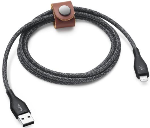 Кабель USB Lightning 1.2м Belkin F8J236DS04-BLK круглый черный