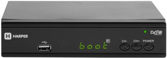 Цифровой телевизионный DVB-T2 ресивер HARPER HDT2-2030 экран, черный,Full HD, DVB-T, DVB-T2