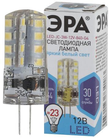 ЭРА Б0033194 Светодиодная лампа LED smd JC-3w-12V-840-G4 эра б0033193 светодиодная лампа led smd jc 3w 12v 827 g4