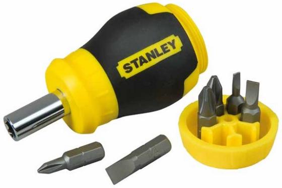 

Отвертка STANLEY Stubby Multibit 0-66-357 + 6 вставок