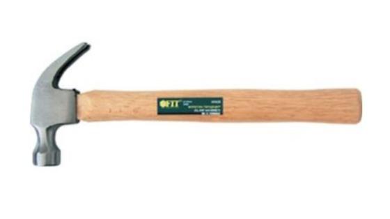 Молоток FIT 44625 гвоздодер деревянная ручка 12 oz (25 мм)