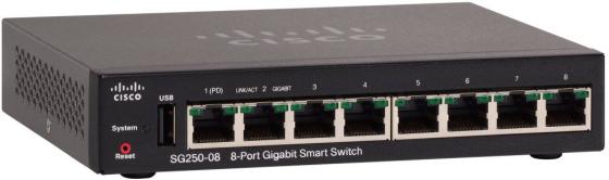 

Cisco SB SG250-08-K9-EU Коммутатор 8-Port Gigabit Smart Switch