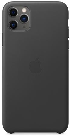 Чехол Apple Leather Case для iPhone 11 Pro Max чёрный MX0E2ZM/A