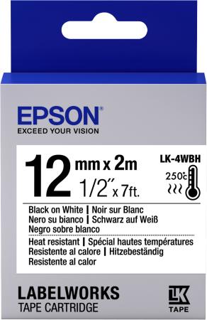 

Epson Tape LK-4WBH Heat Resist Blk/Wh 12/2