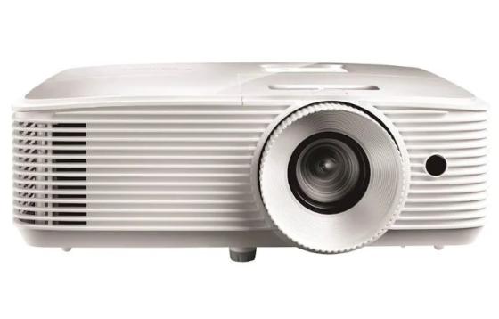 

Проектор Optoma EH412 (Full3D),DLP, Full HD(1920*1080),4500 ANSI Lm,22000:1; TR 1.12-1.47:1;HDMI x2; VGA IN x1; AudioIN x1 3,5mm; AudioOut; USB-A 1,5 A; RS232;10W x1; 26dB; 2,91 кг; белый