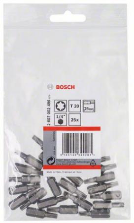 

Бита BOSCH 2607002496 25шт. 25мм TORх T20 хH